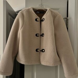 Zara Tan Wool Blend Coat